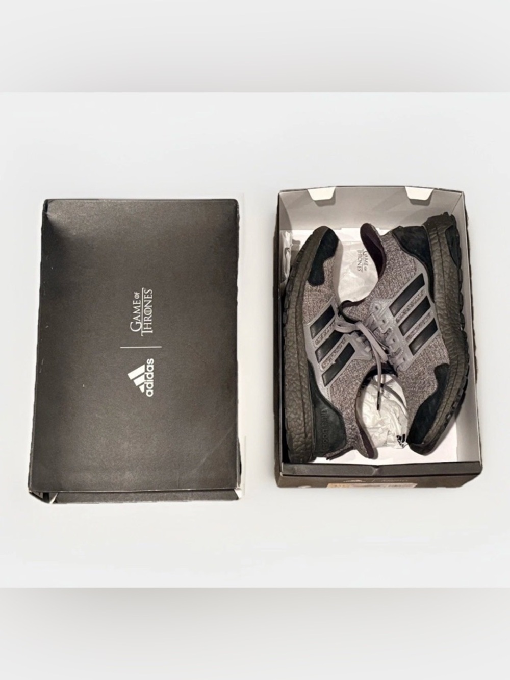 Adidas Ultra Boost 4.0 x Game of Thrones House Stark Men's size 10 sneakers
